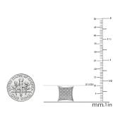 0.25 Carat (ctw) Round White Diamond Kite Shape Men's Stud Earrings 1/4 CT Sterling Silver