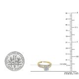 5 mm Round White Diamond Ladies Solitaire Engagement Ring 14K Yellow Gold