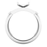 0.20 Carat (ctw) Round Diamond Ladies Cluster Square Shaped Bridal Ring Set 1/5 CT Sterling Silver
