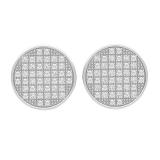 0.25 Carat (ctw) Round Diamond Mens Ladies Unisex Hip Hop Stud Earrings 1/4 CT Sterling Silver