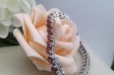 21.00 Carat (ctw) Round Garnet Ladies Elegant and Affordable Classic Tennis Bracelet Sterling Silver