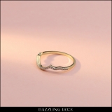 Round White Diamond Single Row Contour Stackable Wedding Band for Women (0.18 ctw, Color I-J, Clarity I2-I3) in 10K Yellow Gold