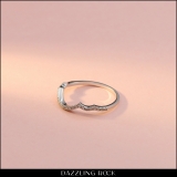 Round White Diamond Single Row Contour Stackable Wedding Band for Women (0.18 ctw, Color I-J, Clarity I1-I2) in 14K White Gold