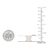 0.10 Carat (ctw) Round White Diamond Square Iced Shape Unisex Stud Earrings 1/10 CT 10K Rose Gold