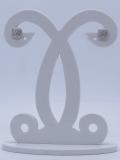 0.15 Carat (Ctw) Round White Diamond Ladies Rope Style Cushion Shaped Stud Earrings 18K White Gold