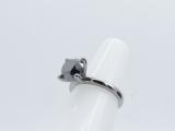 3 Carat (ctw) Round Black Diamond Ladies Solitaire Engagement Ring 3 CT Black Plated 10K White Gold