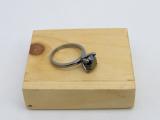 3 Carat (ctw) Round Black Diamond Ladies Solitaire Engagement Ring 3 CT Black Plated 10K White Gold