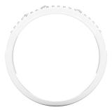 0.10 Carat (ctw) Round Diamond Ladies Floral Vintage Style Wedding Band 1/10 CT Sterling Silver