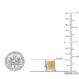 0.06 Carat (ctw) Round Yellow Diamond Mens Hip Hop Kite Shape Stud Earrings Sterling Silver