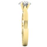IGI Certified 0.81 Carat (ctw) Round Diamond Ladies Engagement Solitaire Ring 3/4 CT 14K Yellow Gold