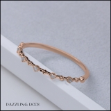 0.05 Carat (ctw) Round White Diamond Ladies Vintage Style Stackable Wedding Band 10K Rose Gold