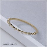 0.05 Carat (ctw) Round White Diamond Ladies Vintage Style Stackable Wedding Band 10K Yellow Gold