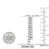 4.85 Carat (ctw) Round White Diamond Ladies Fashion Dangling Drop Earrings 14K White Gold