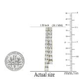 4.85 Carat (ctw) Round White Diamond Ladies Fashion Dangling Drop Earrings 18K Yellow Gold