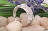 0.33 Carat (ctw) Round white Diamond Men's Micro Pave Hip Hop Wedding Band 1/3 CT Sterling Silver