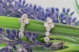 1.14 Carat (ctw) Round White Diamond Ladies Prong Set Cross Stud Earrings 10K Rose Gold
