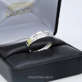 0.25 Carat (ctw) Round White Diamond Mens Solid Ring Comfort Fit Wedding Band 1/4 CT Sterling Silver