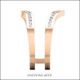 0.30 Carat (ctw) Round Diamond Ladies Wedding Band Enhancer Guard Ring 1/3 CT 14K Rose Gold