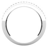 0.35 Carat (ctw) Round White Diamond Ladies Bridal Wedding Anniversary Band 1/3 CT Sterling Silver
