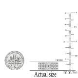 0.35 Carat (ctw) Round White Diamond Ladies Bridal Wedding Anniversary Band 1/3 CT Sterling Silver