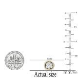0.50 Carat (ctw) Round Diamond Ladies Rope Cluster Stud Earrings 1/2 CT 10K White & Yellow Gold