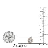 0.25 Carat (ctw) Round White Diamond Ladies Flower Cluster Stud Earrings 1/4 CT 10K Rose Gold