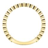 0.22 Carat (ctw) Round White Diamond Ladies Anniversary Wedding Stackable Band 14K Yellow Gold