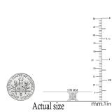 0.10 Carat (ctw) Round White Diamond Ladies