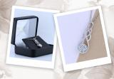 Round White Diamond Infinity Swirl Cluster Pendant for Women (0.004 ctw, Color I-J, Clarity I2-I3) in 925 Sterling Silver