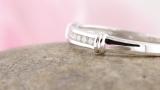 0.10 Carat (ctw) Round White Diamond Mens Fashion Wedding Band 1/10 CT Sterling Silver