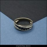 0.80 Carat (ctw) Round Black Diamond Mens Wedding Anniversary Band Ring 3/4 CT 10K Yellow Gold