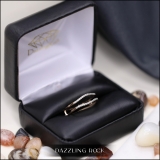 0.20 Carat (ctw) Round White Diamond Ladies Enhancer Guard Double Ring 1/5 CT 10K Rose Gold