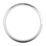 Mens Contour Plain Wedding Band 950 Platinum