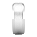 Mens Contour Plain Wedding Band 950 Platinum