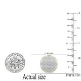 0.25 Carat (ctw) Round White Diamond Mens Hip Hop Iced Stud Earrings 1/4 CT 10K Yellow Gold