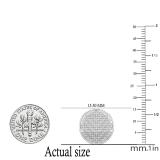 0.25 Carat (ctw) Round White Diamond Mens Hip Hop Iced Stud Earrings 1/4 CT Sterling Silver