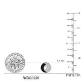 0.25 Carat (ctw) Round Black & White Diamond Ladies Circle Stud Earrings 1/4 CT 10K White Gold