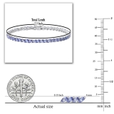 Marquise Shape Tanzanite Tennis Bracelet for Women in 925 Sterling Silver