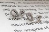 0.18 Carat (ctw) Round White Diamond Ladies Pear Shape Stud earrings 14K White Gold