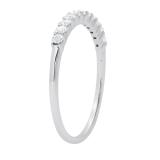 0.25 Carat (ctw) Round White Diamond Classic Wedding Stackable Band for Women in 950 Platinum