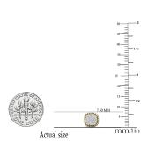 0.30 Carat (ctw) Round Diamond Ladies Beaded Frame Cluster Stud Earrings 1/3 CT 14K Yellow Gold