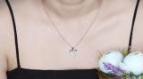 0.20 Carat (ctw) Round White Diamond Ladies 3 Stone Heart Pendant 1/5 CT Sterling Silver
