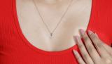 0.06 Carat (ctw) Round White Diamond Ladies Star Pendant 10K Yellow Gold