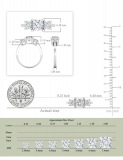 1.30 Cttw Princess Cubic Zirconia 3 Stone Trinity Ring, 925 Sterling Silver