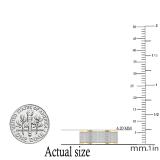 0.35 Carat (ctw) Round White Diamond Mens Hip Hop Anniversary Wedding Band 1/3 CT 10K Yellow Gold