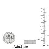 0.35 Carat (ctw) Round White Diamond Mens Hip Hop Anniversary Wedding Band 1/3 CT Sterling Silver