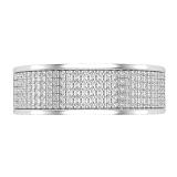 0.35 Carat (ctw) Round White Diamond Mens Hip Hop Anniversary Wedding Band 1/3 CT Sterling Silver