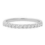 0.35 Carat (ctw) Round Diamond Ladies Stackable Anniversary Wedding Band 1/3 CT 14K White Gold