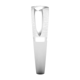 0.12 Carat (ctw) Round White Diamond Mens Anniversary Wedding Band 14K White Gold