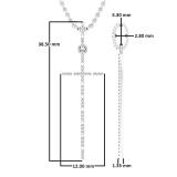 0.08 Carat (ctw) Round White Diamond Ladies Religious Cross Pendant 10K White Gold